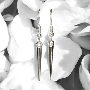 5 For $25💫Silver Punk Spike Dangles Earrings